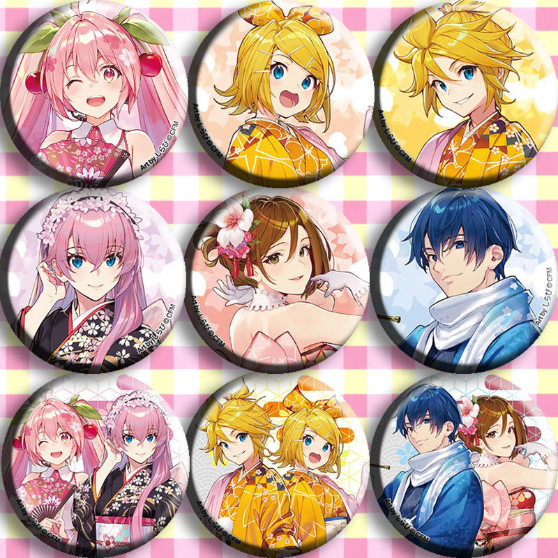 Anime Merchandise Types - Hatsune Miku Anime Badge Pin Set