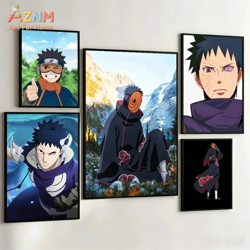 Anime Merchandise Posters - AZNM Naruto Uchiha Obito Tobi Anime