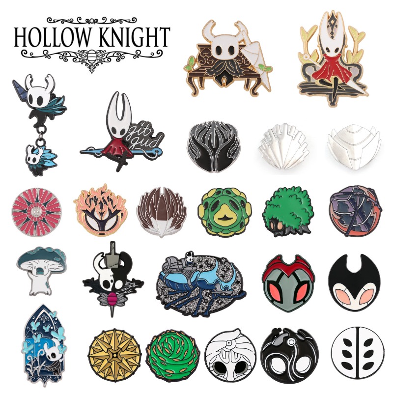 Enamel Pin Set - Hollow Knight Alloy Drip Oil Enamel