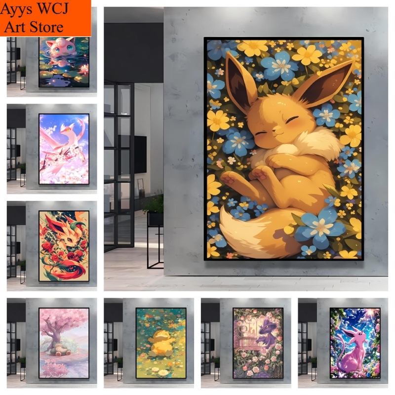 Anime Merchandise Posters - 1pc Frameloze canvas schilderij Japanse klassieke