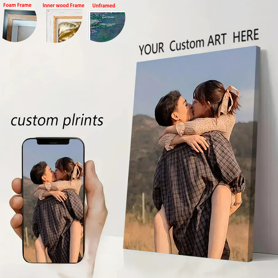 Anime Poster Print - Frame/Unframe Gepersonaliseerde op maat gemaakte canvasafdrukken