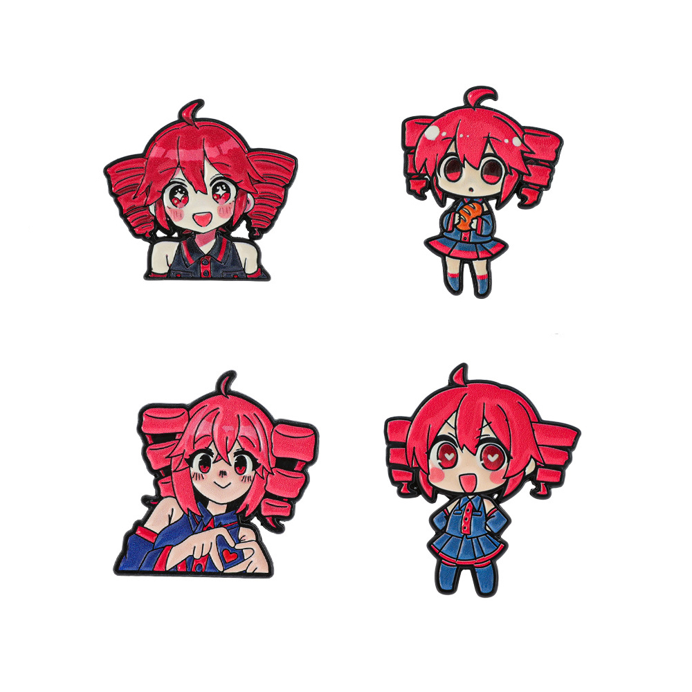 4 stuks Anime Schattige Cartoo - Enamel Pin Set recensie en prijs